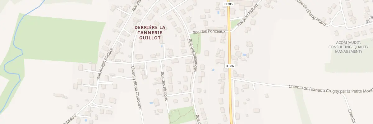 Plan du 16 Rue des Mésanges à Fismes
