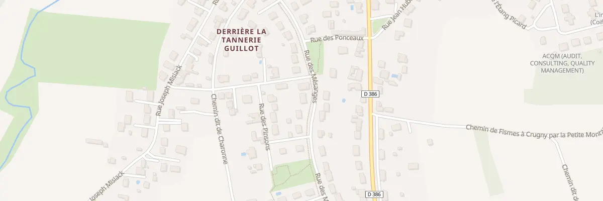 Plan du 18 Rue des Mésanges à Fismes