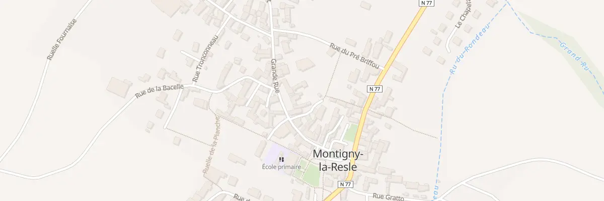 Plan du 12 Gr Grande Rue à Montigny-la-Resle