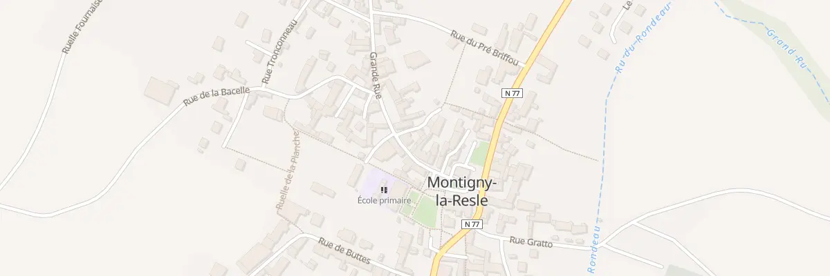 Plan du 6 Gr Grande Rue à Montigny-la-Resle