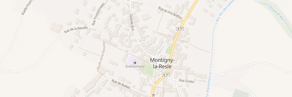 Plan du 4 Gr Grande Rue à Montigny-la-Resle