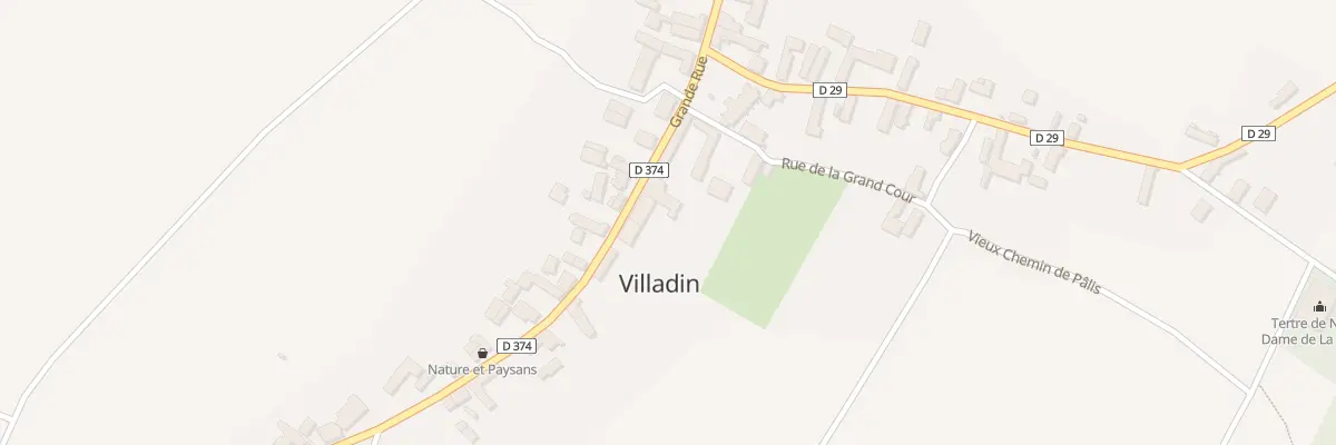Plan du 2 Pl de l’Eglise à Villadin