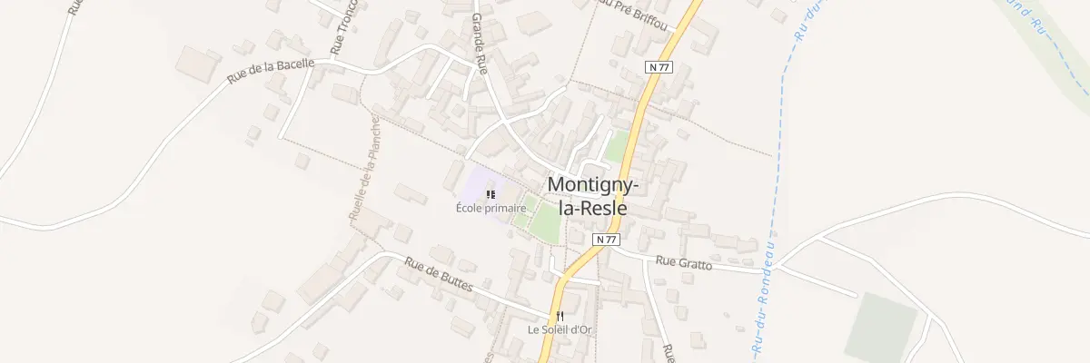 Plan du 5 Pl de l’Eglise à Montigny-la-Resle