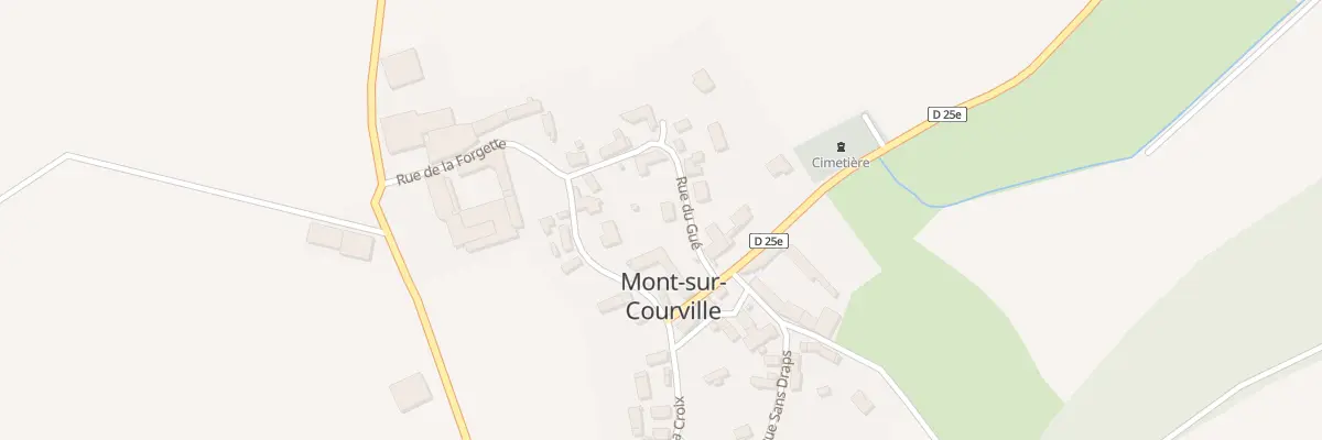 Plan du 1 Rue du Gué à Mont-sur-Courville