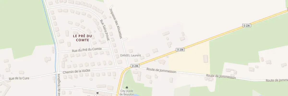 Plan du 2 Rte de Bourbon Lancy à Beaulon