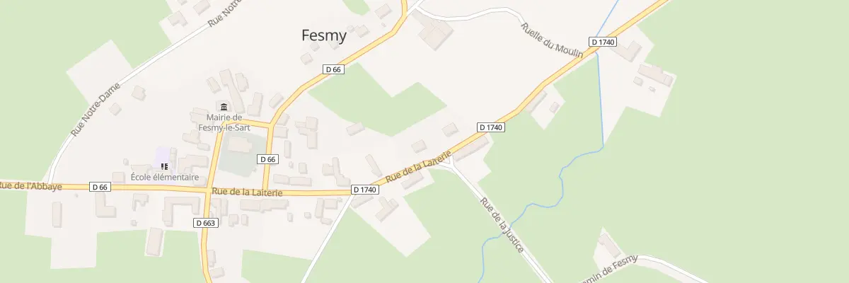Plan du 11 Rue de la Laiterie à Fesmy-le-Sart