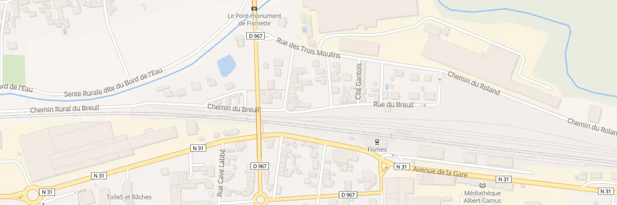Plan du 22 Ancien Faubourg de Vesle à Fismes