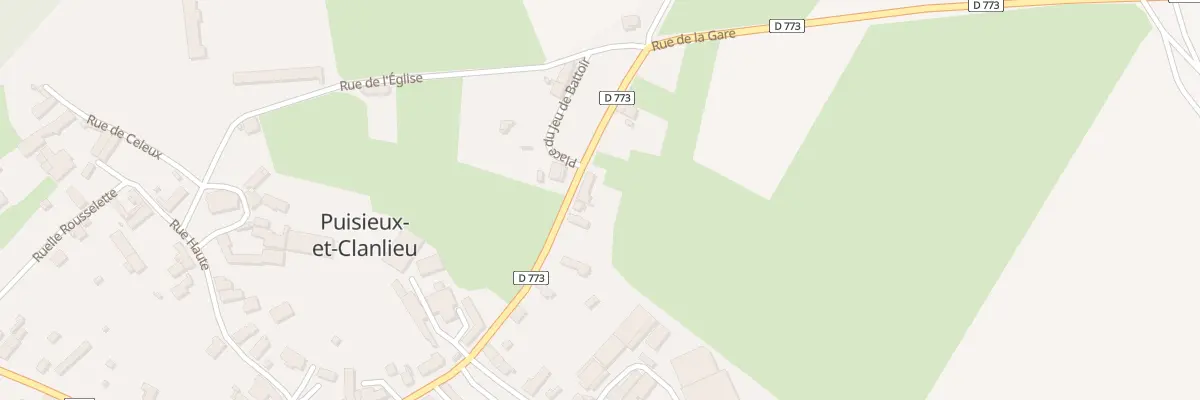Plan du 14 Rue de la Gare à Puisieux-et-Clanlieu