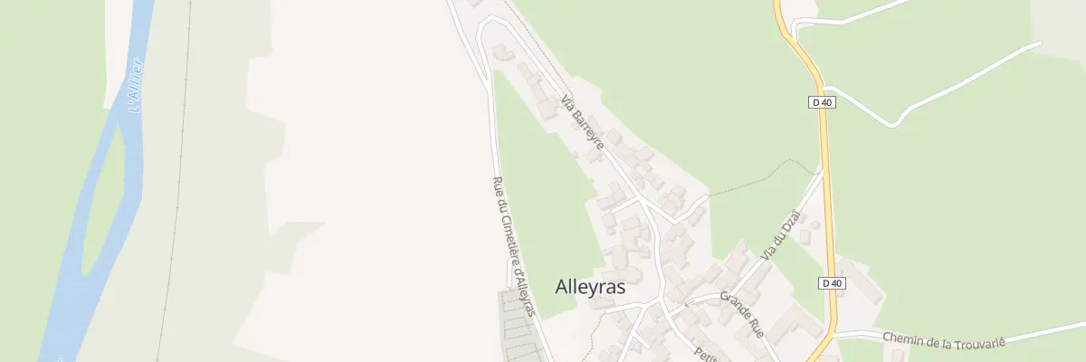 Plan du 17 Via Barreyre à Alleyras