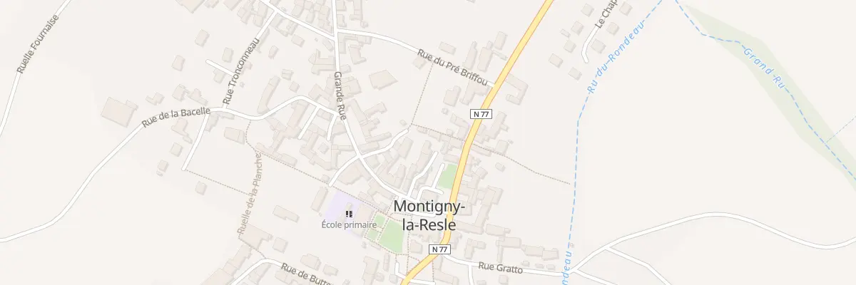 Plan du 2 Imp de l’Eglise à Montigny-la-Resle