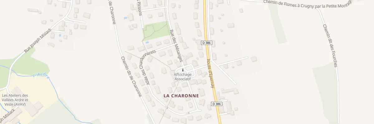 Plan du 33 Rue des Mésanges à Fismes
