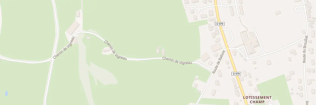 Plan du 176 Che de Vigneau à Cronat