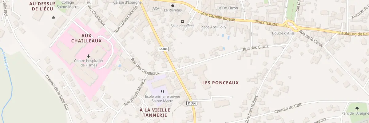 Plan du 3 Rue des Glacis à Fismes