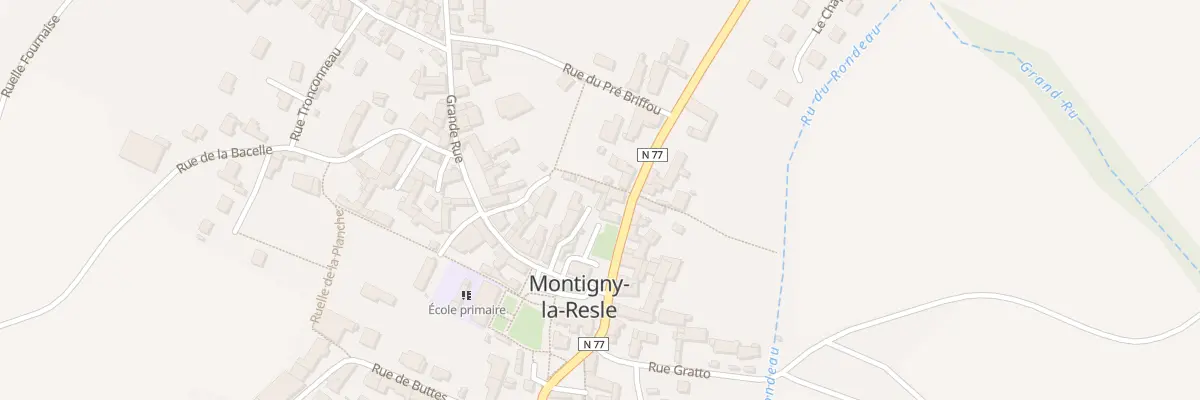 Plan du 1 Imp de l’Eglise à Montigny-la-Resle