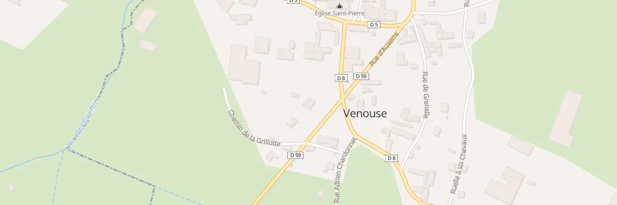 Plan du 8 Rue d’Auxerre à Venouse