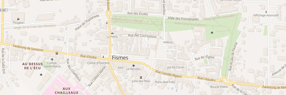 Plan du 15 Pl de la Résistance à Fismes