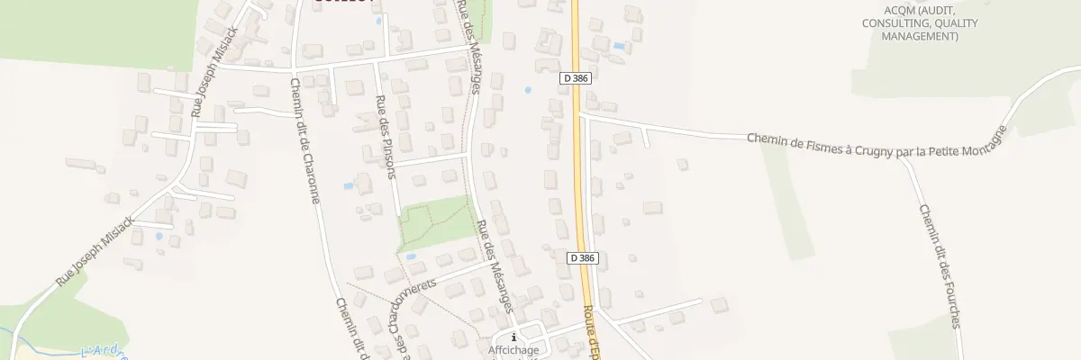 Plan du 50 Rte d’Epernay à Fismes