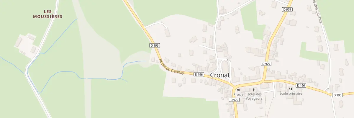 Plan du 154 Rte de Gannay à Cronat