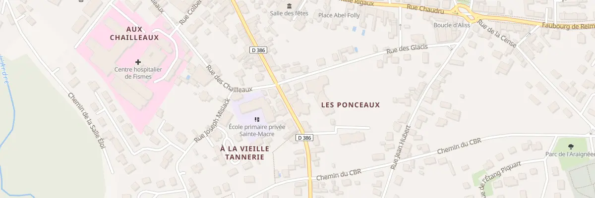 Plan du 3 Fg d’Epernay à Fismes