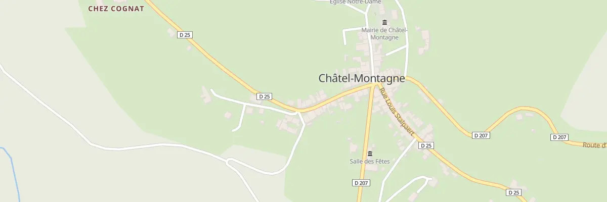Plan du 24 Rue de la Mémoire à Châtel-Montagne