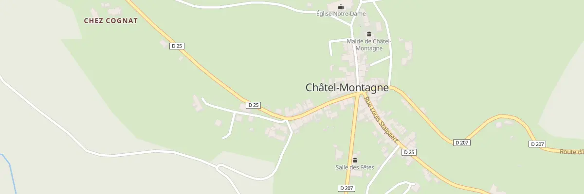Plan du 5089 Rue de la Mémoire à Châtel-Montagne