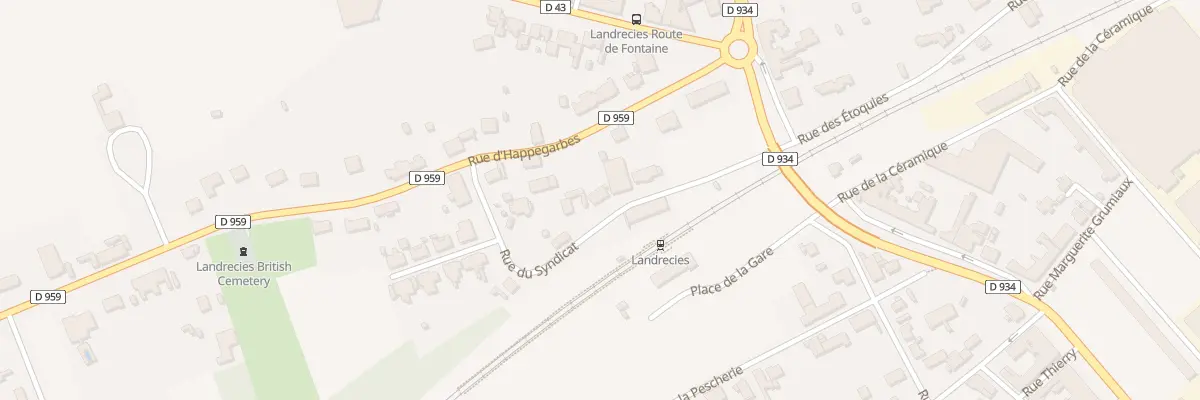 Plan du 7 Rue du Syndicat à Landrecies