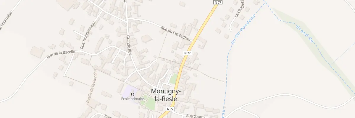 Plan du 5 Rte de St Florentin à Montigny-la-Resle