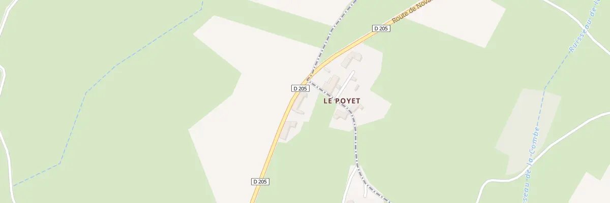 Plan du 5007 Le Poyet à Novacelles