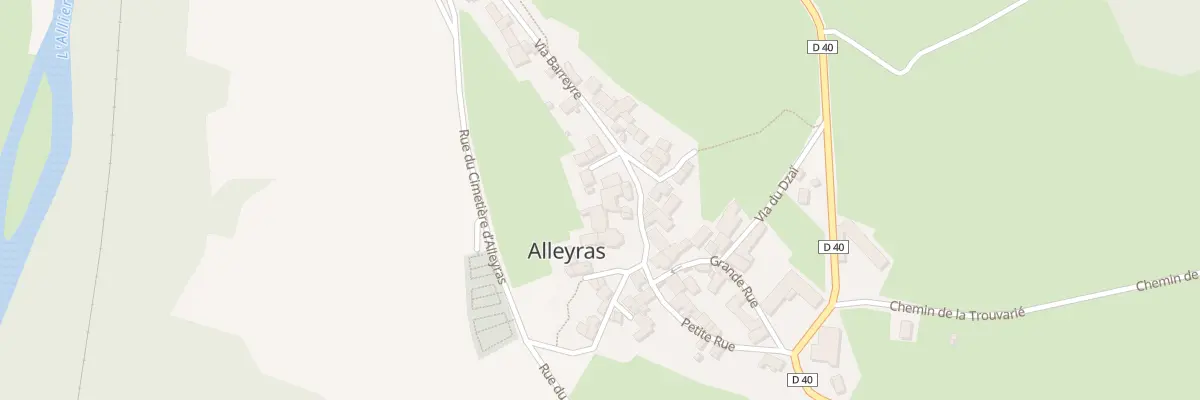 Plan du 5039 Le Bourg à Alleyras