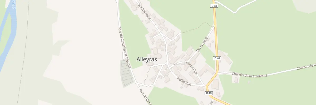 Plan du 5037 Le Bourg à Alleyras