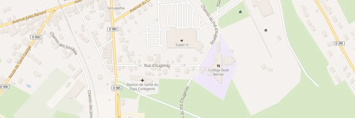 Plan du 4 Rue d’Augenay à Corbigny