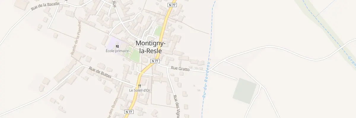 Plan du 3 Rue Gratto à Montigny-la-Resle