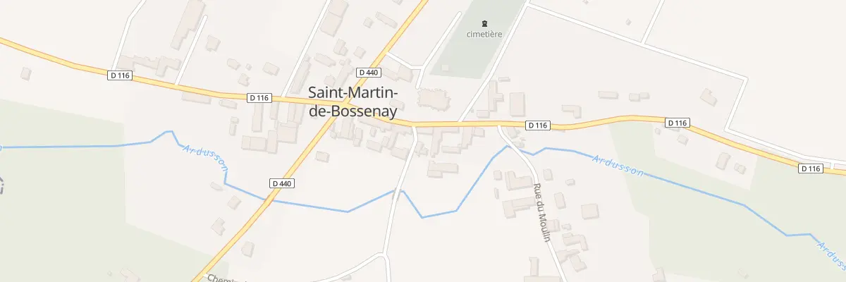 Plan du 1 Rue Voie Basse à Saint-Martin-de-Bossenay
