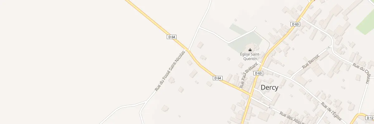 Plan du 4 Rue aux Chênes à Dercy