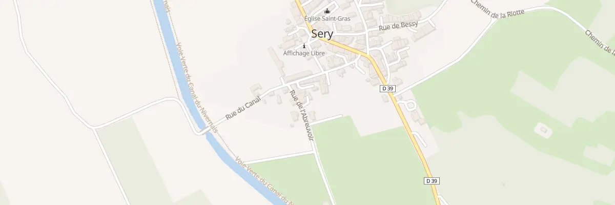 Plan du 1 Rue de l’Abreuvoir à Sery
