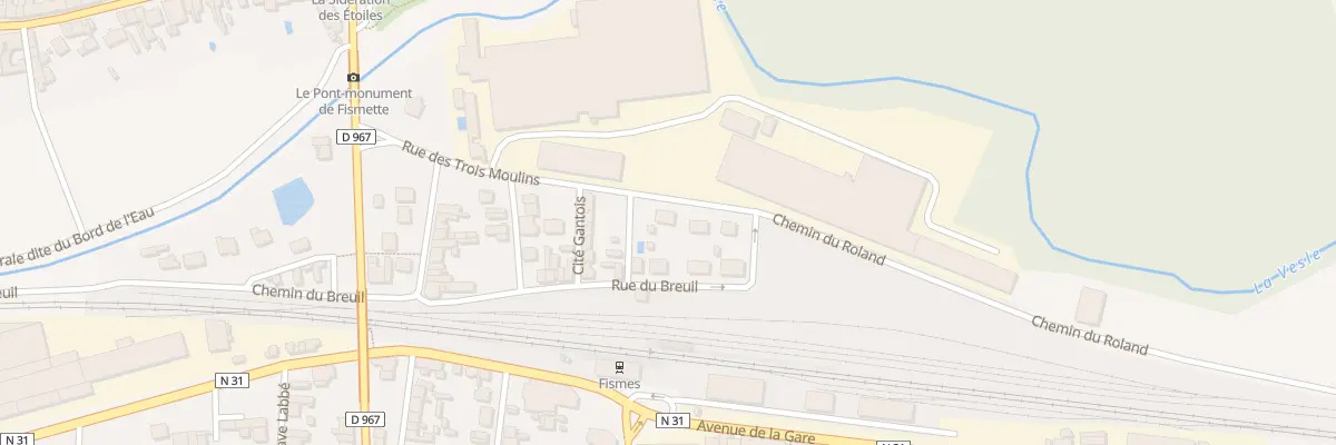 Plan du 8 Rue des Trois Moulins à Fismes