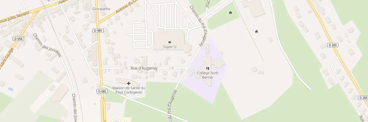Plan du 2 Rue d’Augenay à Corbigny