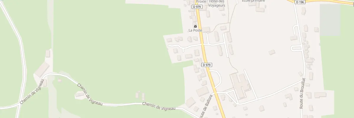 Plan du 252 Rue de la Poste à Cronat