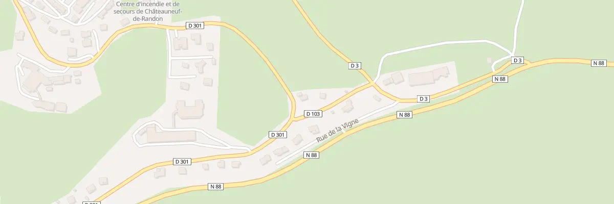 Plan du 1 Rue de Combermes Sud à Châteauneuf-de-Randon