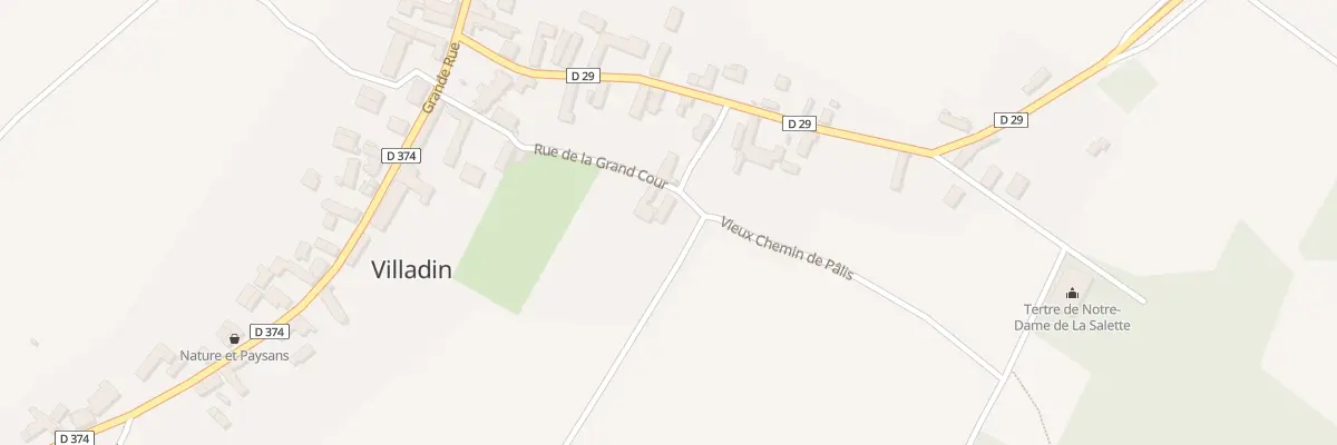 Plan du 6 Rue de la Grand Cour à Villadin