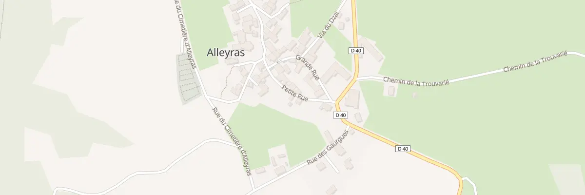 Plan du 8 Ptr d’Alleyras à Alleyras