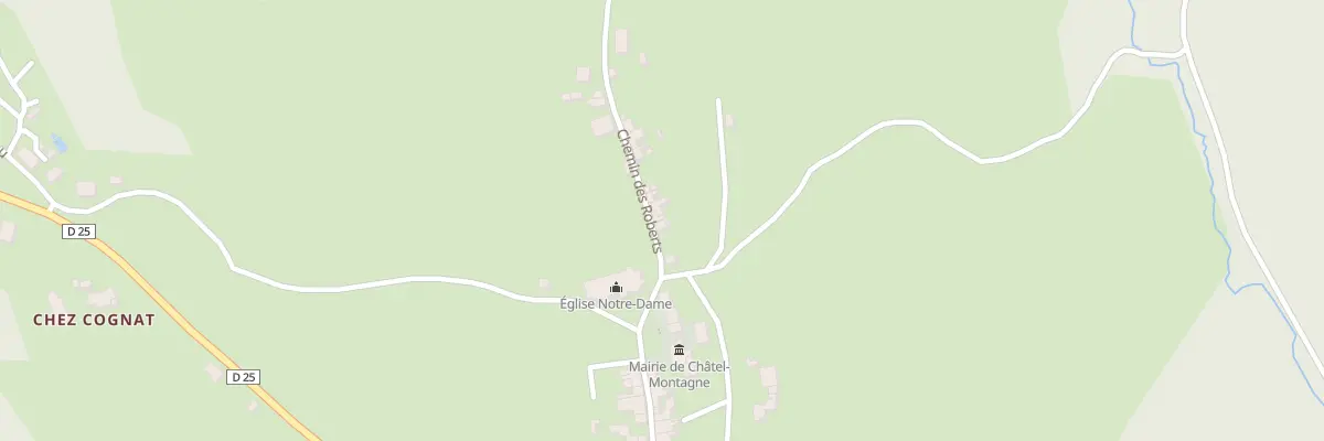 Plan du 5009 Le Bourg à Châtel-Montagne