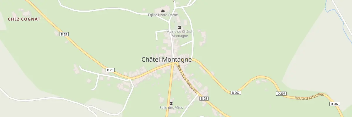 Plan du 5027 Le Bourg à Châtel-Montagne