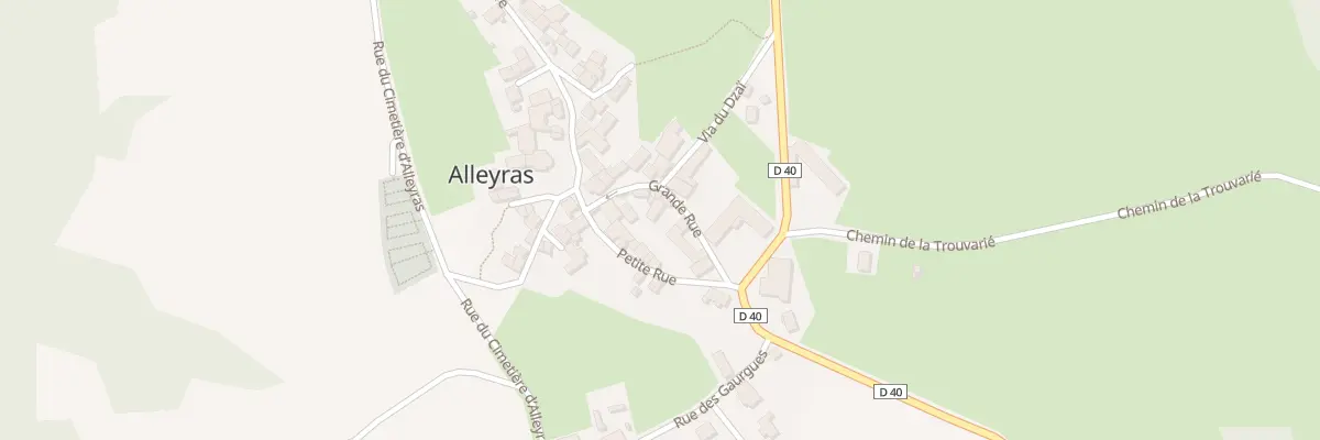 Plan du 5 Gr d’Alleyras à Alleyras