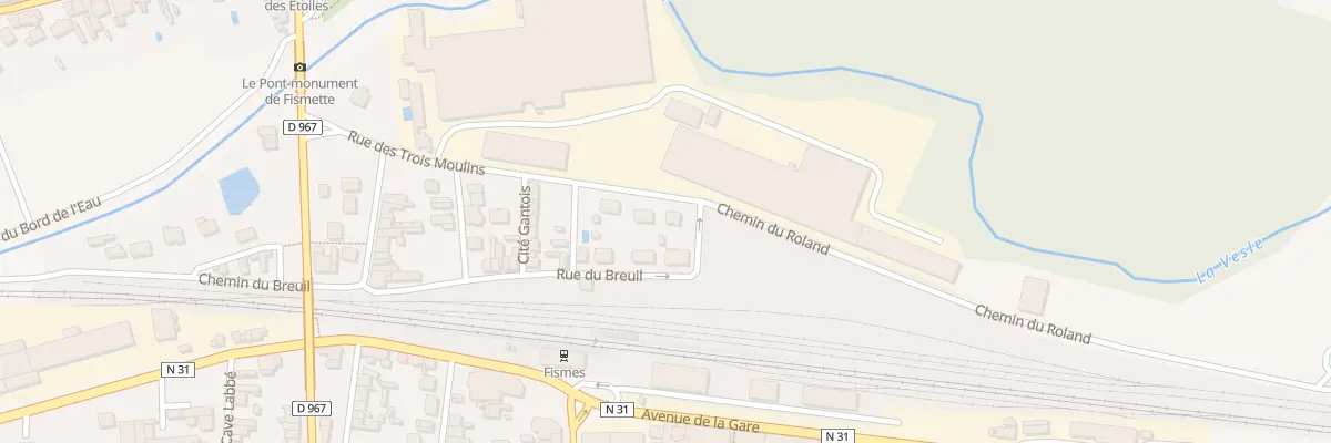 Plan du 12 Rue des Trois Moulins à Fismes