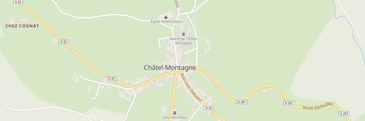 Plan du 5405 Rue Julien Charpentier à Châtel-Montagne