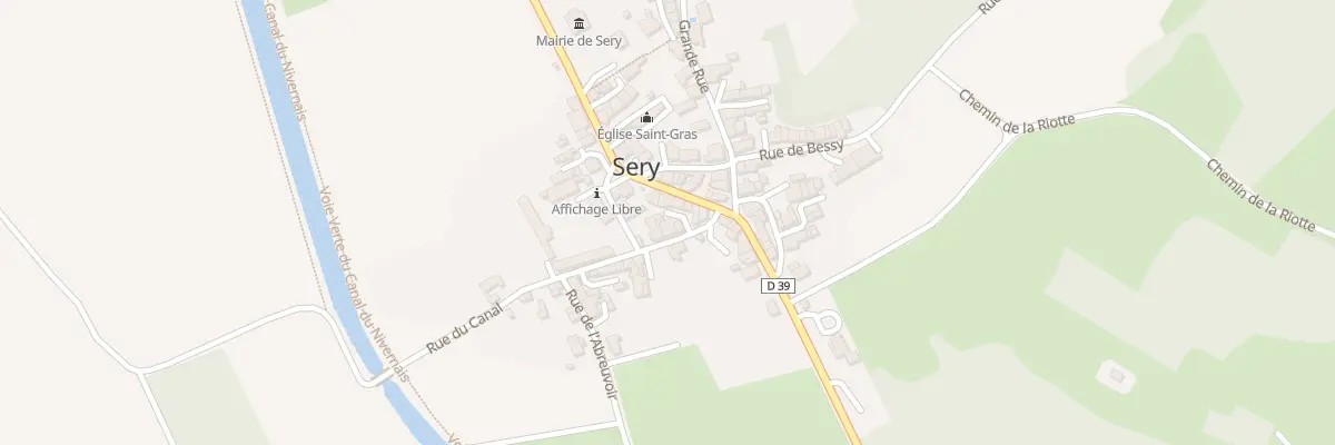 Plan du 6 Rue du Canal à Sery