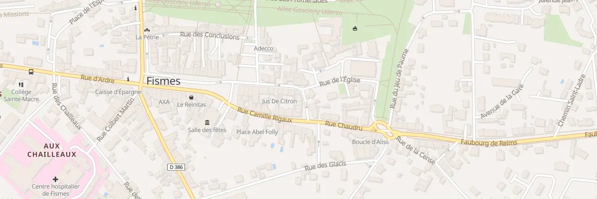 Plan du 5 Rue du Pot d’Etain à Fismes