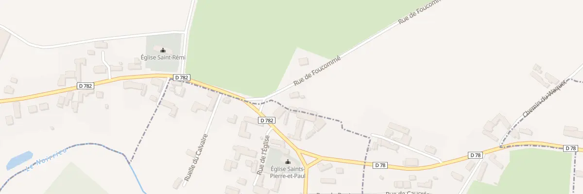 Plan du 2 Che de Foucomme à Dorengt