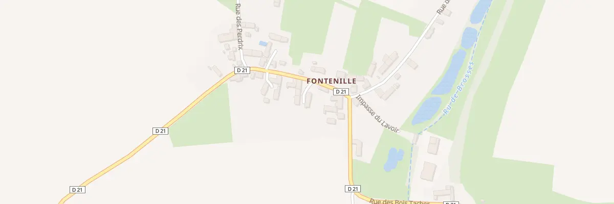 Plan du 1 Rue du Puits Fontenille à Brosses